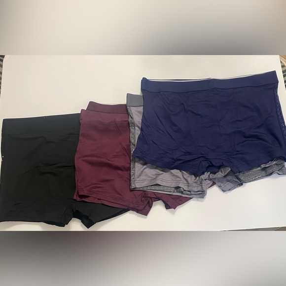 Boxhero Men's Boxer Briefs - Black, Blue, Burgundy, Gray Set of 10 - Picture 3 of 3